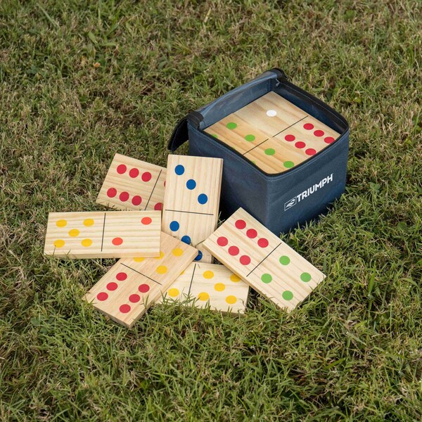 Wood Lawn 28-Piece Domino Set